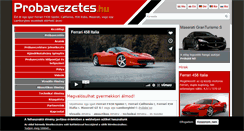Desktop Screenshot of probavezetes.hu